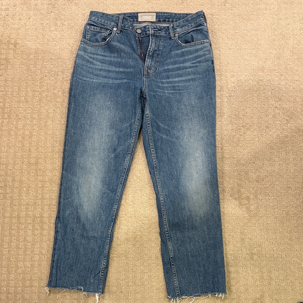 Everlane Blue Curvy Cheeky Jeans